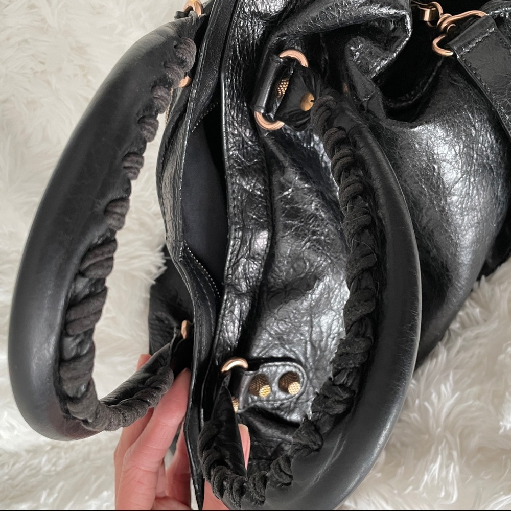 Balenciaga Black Giant 12 Rose Gold City Bag - Picture 7 of 9